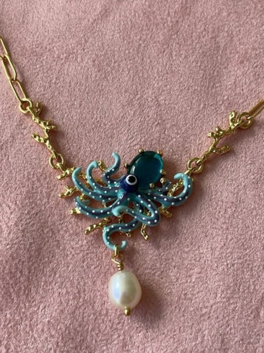 Les NEREIDES OCTOPUS Pendant Necklace